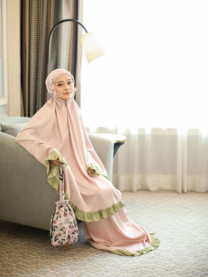 Zahra luxe two tone pink