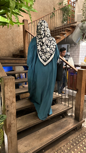 Buka imej dalam pertunjukan slaid, teal oversized dress in l/xl
