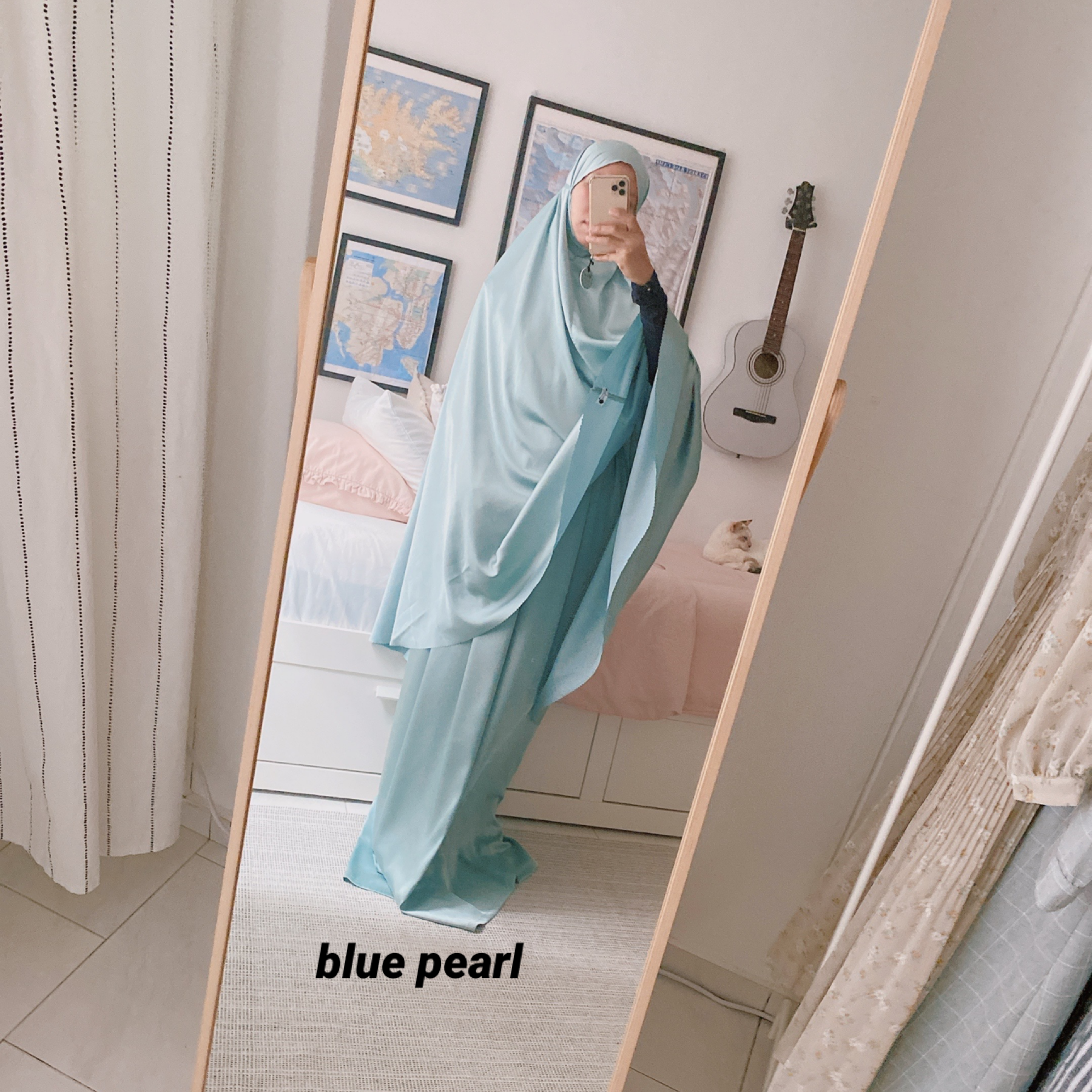 Petite Prayer Robe in Blue Pearl